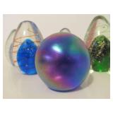 Lot of Art Glass Paperweights #2