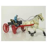 15" Cast Iron Fire Wagon