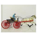 15" Cast Iron Fire Wagon