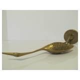 Mid Century Solid Brass Crane Statues