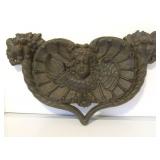 Heavy Cast Iron Victorian Style Wall Sculpture