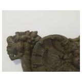 Heavy Cast Iron Victorian Style Wall Sculpture