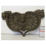 Heavy Cast Iron Victorian Style Wall Sculpture