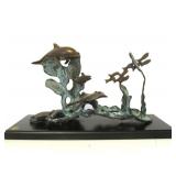 Great Looking Bronze Aquatic Sea Life Sculpture by SPI