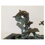 Great Looking Bronze Aquatic Sea Life Sculpture by SPI