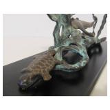 Great Looking Bronze Aquatic Sea Life Sculpture by SPI