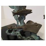Great Looking Bronze Aquatic Sea Life Sculpture by SPI