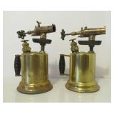 2 Antique Brass Blowtorches