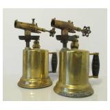 2 Antique Brass Blowtorches