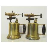 2 Antique Brass Blowtorches