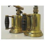 2 Antique Brass Blowtorches