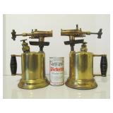 2 Antique Brass Blowtorches