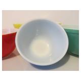 Vintage PYREX Complete Primary Color Nesting Bowl Set w/Extra Green Bowl