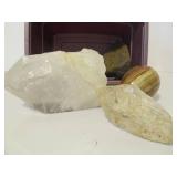 Large Group of Rocks, Carved Stone Spheres, Geodes etc