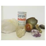 Large Group of Rocks, Carved Stone Spheres, Geodes etc