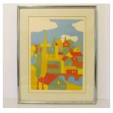 Excellent Mid Century Hand Signed Numbered Serigraph by Bob Montgomery