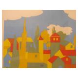 Excellent Mid Century Hand Signed Numbered Serigraph by Bob Montgomery