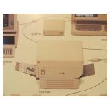 Large Vintage Double-Sided Framed APPLE COMPUTER Advertising Cardboard Poster Sign - 1985 #1