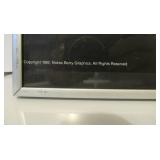 Large Vintage Double-Sided Framed APPLE COMPUTER Advertising Cardboard Poster Sign - 1985 #1
