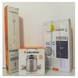 Brand New SOLO Campfire Stove w/Roasting Sticks & Accessories