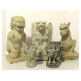 Group of Assorted Gargoyle etc Statues
