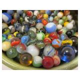Large Lot of Old Vintage Glass Marbles