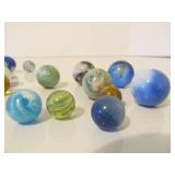 Large Lot of Old Vintage Glass Marbles