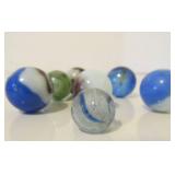 Large Lot of Old Vintage Glass Marbles