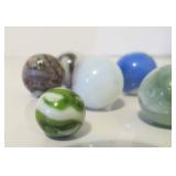 Large Lot of Old Vintage Glass Marbles