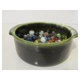 Large Lot of Old Vintage Glass Marbles