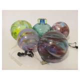 Group of Larger Art Glass Ornaments