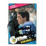 1984 Topps #293 Tommy Kramer On Card Autograph Football Card
