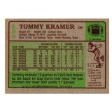 1984 Topps #293 Tommy Kramer On Card Autograph Football Card