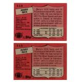 Lot Of Two 1987 Topps Jerry Rice #115 Football Cards
