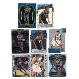 Lot Of 8 Minnesota Timberwolves Basketball Cards Including 2019-20 Panini Hoops Premium Stocks Naz Reid Rookie Card, 1995-96 Upper Deck SP #159 Kevin Garnett Rookie Card, and More!