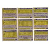 Lot Of 9 Vintage Baseball Cards Including 1987 Topps Jose Canseco #620, 1987 Topps Kirby Puckett #450, and More!