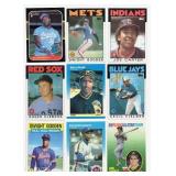 Lot Of 9 Vintage Baseball Cards Including 1987 Fleer #604 Barry Bonds Rookie Card, 1989 Fleer All-Star Team Jose Canseco #2, and More!