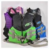 Lot of Youth and Child Life Jackets