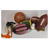 Lot of Assorted Sports Balls and Jump Rope