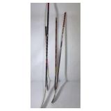 Lot of 3 Hockey Sticks Easton and Warrior