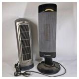 Lot of 2 Lasko Electric Tower Space Heaters