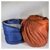 Lot of Coleman and Blue Sleeping Bags