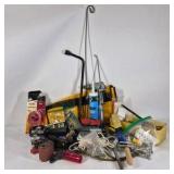 Lot of Assorted Household Repair Tools, Hardware, and Shop Supplies