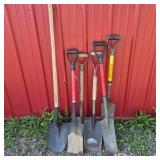Lot of Assorted Shovels and Spades