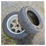 2 Tires on Aluminum Wheels Douglas and Multi-Mile