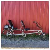 EZ Tandem 2-Person Recumbent Tandem Bicycle