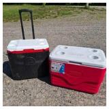 Lot of 2 Coleman and Igloo Coolers