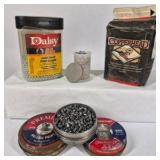 Lot of Airgun BBs, Pellets, CO2 Cartridges, and Shooting Accessories