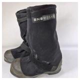 BNB Wear Black Winter Boots with Studded Soles Ice Cleats