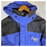 River’s End Blue and Black Hooded Jacket Size S
